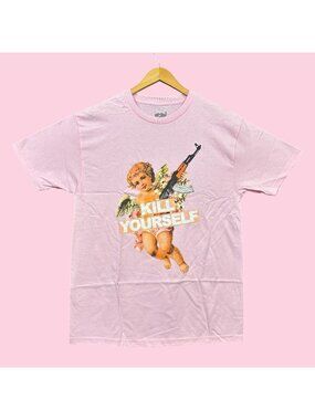G59 Records x The Suicideboys Kill Yourself AK Cherub Hip-Hop Tee L